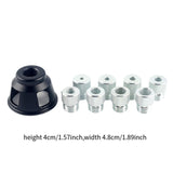 Maxbell Drill Bit Jig Aluminum Alloy Hinge Hole Opener for Artwork Bookshelves Chair