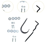 Maxbell Mailbox Latch and Handle Kit Metal with Screws Gaskets Nuts for Office Homes