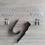 Maxbell Mailbox Latch and Handle Kit Metal with Screws Gaskets Nuts for Office Homes