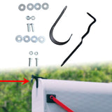 Maxbell Mailbox Latch and Handle Kit Metal with Screws Gaskets Nuts for Office Homes