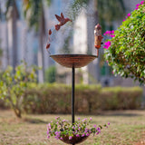 Maxbell Bird Feeder Bird Bath Waterproof Garden Yard Decor for Patio Outdoors Garden