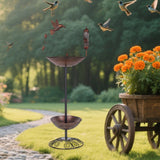 Maxbell Bird Feeder Bird Bath Waterproof Garden Yard Decor for Patio Outdoors Garden