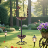 Maxbell Bird Feeder Bird Bath Waterproof Garden Yard Decor for Patio Outdoors Garden