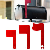 Maxbell 3Pcs Mailbox Flags Red Outdoor Universal Professional for Outgoing Mailboxes 9X5CM