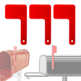 Maxbell 3Pcs Mailbox Flags Red Outdoor Universal Professional for Outgoing Mailboxes 9X5CM