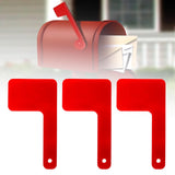 Maxbell 3Pcs Mailbox Flags Red Outdoor Universal Professional for Outgoing Mailboxes 9X5CM