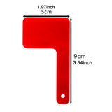 Maxbell 3Pcs Mailbox Flags Red Outdoor Universal Professional for Outgoing Mailboxes 9X5CM
