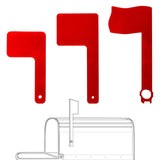 Maxbell 3Pcs Mailbox Flags Red Outdoor Universal Professional for Outgoing Mailboxes 9X5CM