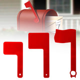 Maxbell 3Pcs Mailbox Flags Red Outdoor Universal Professional for Outgoing Mailboxes 9X5CM