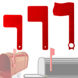 Maxbell 3Pcs Mailbox Flags Red Outdoor Universal Professional for Outgoing Mailboxes 9X5CM