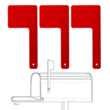 Maxbell 3Pcs Mailbox Flags Red Outdoor Universal Professional for Outgoing Mailboxes 15X7CM