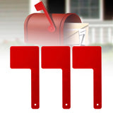 Maxbell 3Pcs Mailbox Flags Red Outdoor Universal Professional for Outgoing Mailboxes 15X7CM