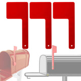 Maxbell 3Pcs Mailbox Flags Red Outdoor Universal Professional for Outgoing Mailboxes 15X7CM