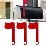 Maxbell 3Pcs Mailbox Flags Red Outdoor Universal Professional for Outgoing Mailboxes 17.5X8CM