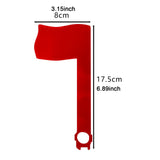 Maxbell 3Pcs Mailbox Flags Red Outdoor Universal Professional for Outgoing Mailboxes 17.5X8CM
