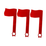 Maxbell 3Pcs Mailbox Flags Red Outdoor Universal Professional for Outgoing Mailboxes 17.5X8CM