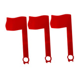 Maxbell 3Pcs Mailbox Flags Red Outdoor Universal Professional for Outgoing Mailboxes 17.5X8CM