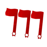 Maxbell 3Pcs Mailbox Flags Red Outdoor Universal Professional for Outgoing Mailboxes 17.5X8CM