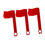 Maxbell 3Pcs Mailbox Flags Red Outdoor Universal Professional for Outgoing Mailboxes 17.5X8CM