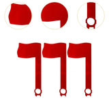 Maxbell 3Pcs Mailbox Flags Red Outdoor Universal Professional for Outgoing Mailboxes 17.5X8CM