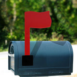 Maxbell 3Pcs Mailbox Flags Red Outdoor Universal Professional for Outgoing Mailboxes 17.5X8CM