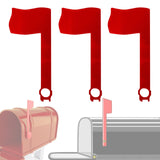 Maxbell 3Pcs Mailbox Flags Red Outdoor Universal Professional for Outgoing Mailboxes 17.5X8CM