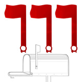 Maxbell 3Pcs Mailbox Flags Red Outdoor Universal Professional for Outgoing Mailboxes 17.5X8CM