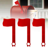 Maxbell 3Pcs Mailbox Flags Red Outdoor Universal Professional for Outgoing Mailboxes 17.5X8CM