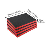 Maxbell 4Pcs Tool Box Foam, Removable for Camera Case Tabletop Miniatures DIY Crafts 50cmx33.5cmx3.8cm