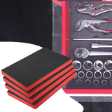 Maxbell 4Pcs Tool Box Foam, Removable for Camera Case Tabletop Miniatures DIY Crafts 56cmx46cmx3.8cm