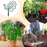 Maxbell 10 Pieces Plant Support Stakes Sturdy for Indoor Outdoor Plants Balcony Yard