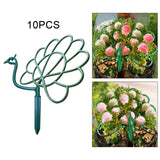 Maxbell 10 Pieces Plant Support Stakes Sturdy for Indoor Outdoor Plants Balcony Yard