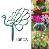Maxbell 10 Pieces Plant Support Stakes Sturdy for Indoor Outdoor Plants Balcony Yard