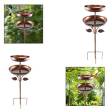 Maxbell Bird Bath Large Capacity Gifts Bird Feeder for Outdoors Bird Lovers Children Height 115 cm