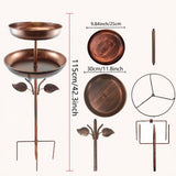 Maxbell Bird Bath Large Capacity Gifts Bird Feeder for Outdoors Bird Lovers Children Height 115 cm