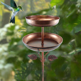Maxbell Bird Bath Large Capacity Gifts Bird Feeder for Outdoors Bird Lovers Children Height 85 cm