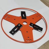 Maxbell Trimmer Head Replacement Parts Accessory 2.5cm Hole Brush Cutter Blade Head 3 Blade