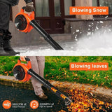 Handheld Leaf Blower Snow Removal Gas Engine Cordless for Patio Garden Farms