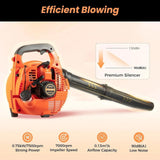 Handheld Leaf Blower Snow Removal Gas Engine Cordless for Patio Garden Farms