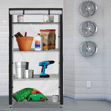 Maxbell Storage Shelf Cover Storage Wire Rack Cover for Outdoor Indoor Office Garage 107cmx45cmx183cm