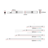 Maxbell Two Way Steel Truss Rod 310mm+Truss Rod 365mm for Acoustic Classical Guitar