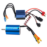 2x2838 Sensorless Brushless Motor+35A Brushless ESC for 1/14 1/16 1/18 RC Car