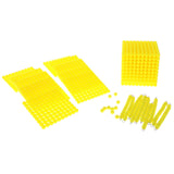 Maxbell Maxbell Montessori Mathematics Material Set - 1 Thousand Beads Cube, 10 Hundred Beads Square, 10 Ten Beads Bar, 10 Beads
