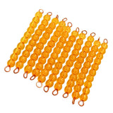 Maxbell Maxbell Montessori Maths Material 10 Pieces Ten Beads Bar Kids Educational Toy Gift