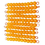 Maxbell Montessori Maths Material 10 Pieces Ten Beads Bar Kids Educational Toy Gift - Aladdin Shoppers