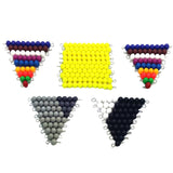 Maxbell Maxbell Montessori Mathematics Material 1-10 Beads Bar Set Kids Math Educational Toy