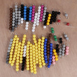 Montessori Mathematics Material 1-10 Beads Bar Set Kids Math Educational Toy