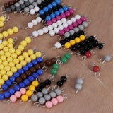 Maxbell Maxbell Montessori Mathematics Material 1-10 Beads Bar Set Kids Math Educational Toy