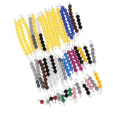 Maxbell Maxbell Montessori Mathematics Material 1-10 Beads Bar Set Kids Math Educational Toy