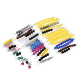 Maxbell Maxbell Montessori Mathematics Material 1-10 Beads Bar Set Kids Math Educational Toy